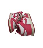 Adidasi copii Nike 36.5, piele, imitatie de piele, alb roz - imagine 4