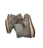 Ghete dama Rieker 40, imitație de piele, gri, captusite - imagine 4