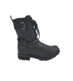 Ghete copii Bugatti 37, piele, negru