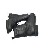 Ghete copii Bugatti 37, piele, negru - imagine 4