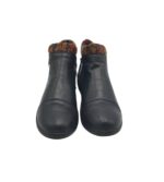 Botine dama Cushion-Walk 39, imitație de piele, negru - imagine 3