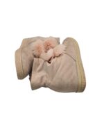 Botine dama 40, material textil, roz crem , talpa falsa - imagine 4