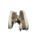 Adidasi dmaa Floris van Bommel 40.5 piele, piele intoarsa, bej - imagine 4