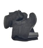 Cizme dama 43, materiale textil, negru - imagine 4