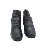 Botine dama Footglove 41, imitatie de piele, negru - imagine 3