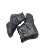 Botine dama Footglove 41, imitatie de piele, negru - imagine 4