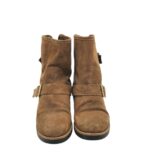 Botine Freeflex 39, piele intoarsa, maro - imagine 3