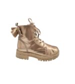 Ghete dama Friboo 36, imitatie de piele, material textil, auriu