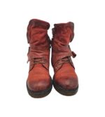 Ghete dama Mjus 39, piele, rosu - imagine 3