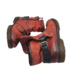 Ghete dama Mjus 39, piele, rosu - imagine 4