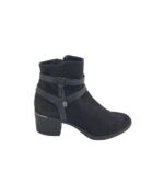 Botine dama Esprit 38, material textil, imitatie de piele, negru