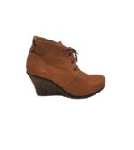 Botine dama Spm 40, piele, maro
