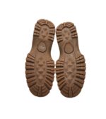 Ghete dama Last 37, piele intoarsa, material textil,  maro - imagine 5