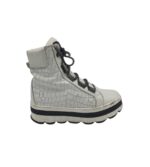 Ghete dama  37, piele, alb, imblanite