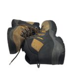 Ghete barbati Alpina 45, piele intoarsa, piele, negru maro - imagine 4