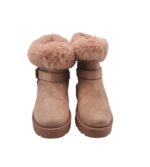 Cizme dama 38, material textil, roz , imblanite - imagine 3