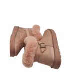 Cizme dama 38, material textil, roz , imblanite - imagine 4