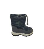 Cizme copii Antarctica 43, material textil, imitatie de piele, gri, imblanite