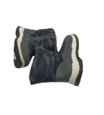 Cizme copii Antarctica 43, material textil, imitatie de piele, gri, imblanite - imagine 4