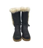 Cizme dama Jumex 39, imitatie de piele, negru, imblanite - imagine 3