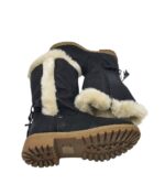 Cizme dama Jumex 39, imitatie de piele, negru, imblanite - imagine 4