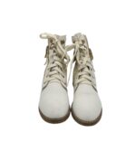 Ghete dama 39, imitatie de piele, alb - imagine 3