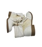 Ghete dama 39, imitatie de piele, alb - imagine 4