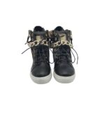 Ghete dama 39, imitatie de piele, negru - imagine 3