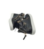 Ghete dama 39, imitatie de piele, negru - imagine 4