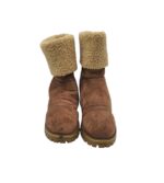 Ghete dama Hitmars 38, material textil, maro,  imblanite - imagine 4