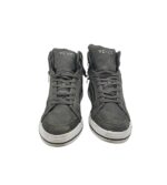 Tenisi barbati Venice 44, imitatie de piele, material textil, gri - imagine 3