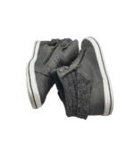 Tenisi barbati Venice 44, imitatie de piele, material textil, gri - imagine 4