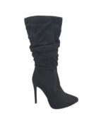 Cizme dama Deezee 38, material textil, negru