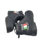 Ghete barbati 43, material textil, negru - imagine 4