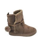 Cizme dama Bpc 42, material textil, maro, imblanite