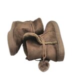 Cizme dama Bpc 42, material textil, maro, imblanite - imagine 4