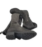 Cizme dama Anna Field 37, material textil, gri - imagine 4