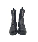 Ghete dama Reserved 36, imitație de piele, material textil, negru - imagine 3