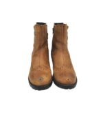 Botine dama Stone Walk 40, piele, maro - imagine 3