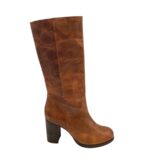 Cizme dama Lazamani 41, piele, maro