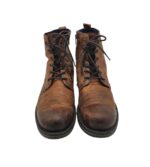 Ghete barbati Mustang 45, piele, maro, căptusite - imagine 3