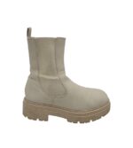 Ghete dama New Yorket 40, imitatie de piele, crem