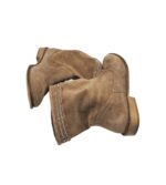 Botine dama Cox 37, piele intoarsa, maro - imagine 4