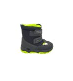 Cizme copii Primigi 25, imitatie de piele, material textil, negru, căptusite