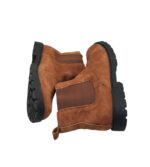 Ghete dama Riemot 38, piele intoarsa, maro - imagine 4