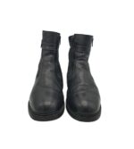 Ghete barbati Falcon 43, piele, negru, imblanite - imagine 3