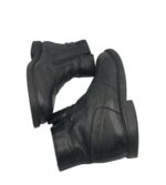 Ghete barbati Falcon 43, piele, negru, imblanite - imagine 4