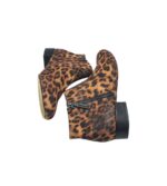 Botine dama M & S, 38, material textil, maro negru - imagine 4