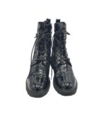 Ghete dama Tamaris 37, imitație de piele, negru - imagine 3