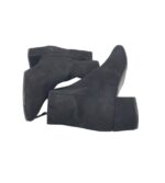 Botine dama Konstantin Starke 39, piele intoarsa, negru - imagine 4